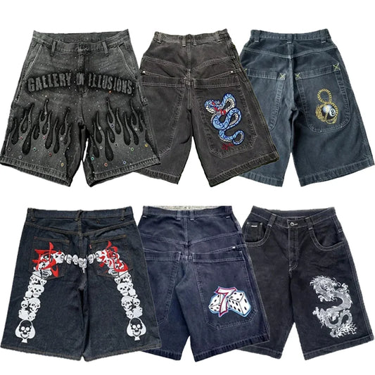 Y2K x Evisu Rep Style Jorts