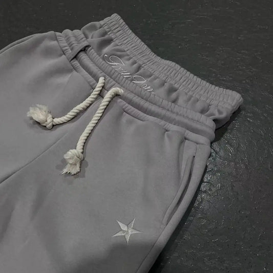 Star Double Waisted Track Pants