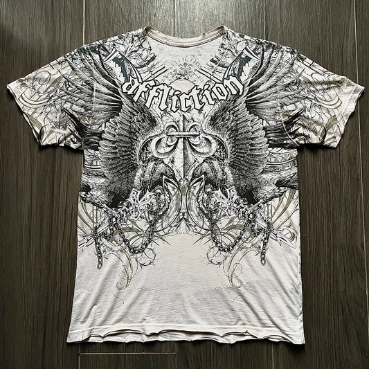 Affliction Style Winged Spade Shirt